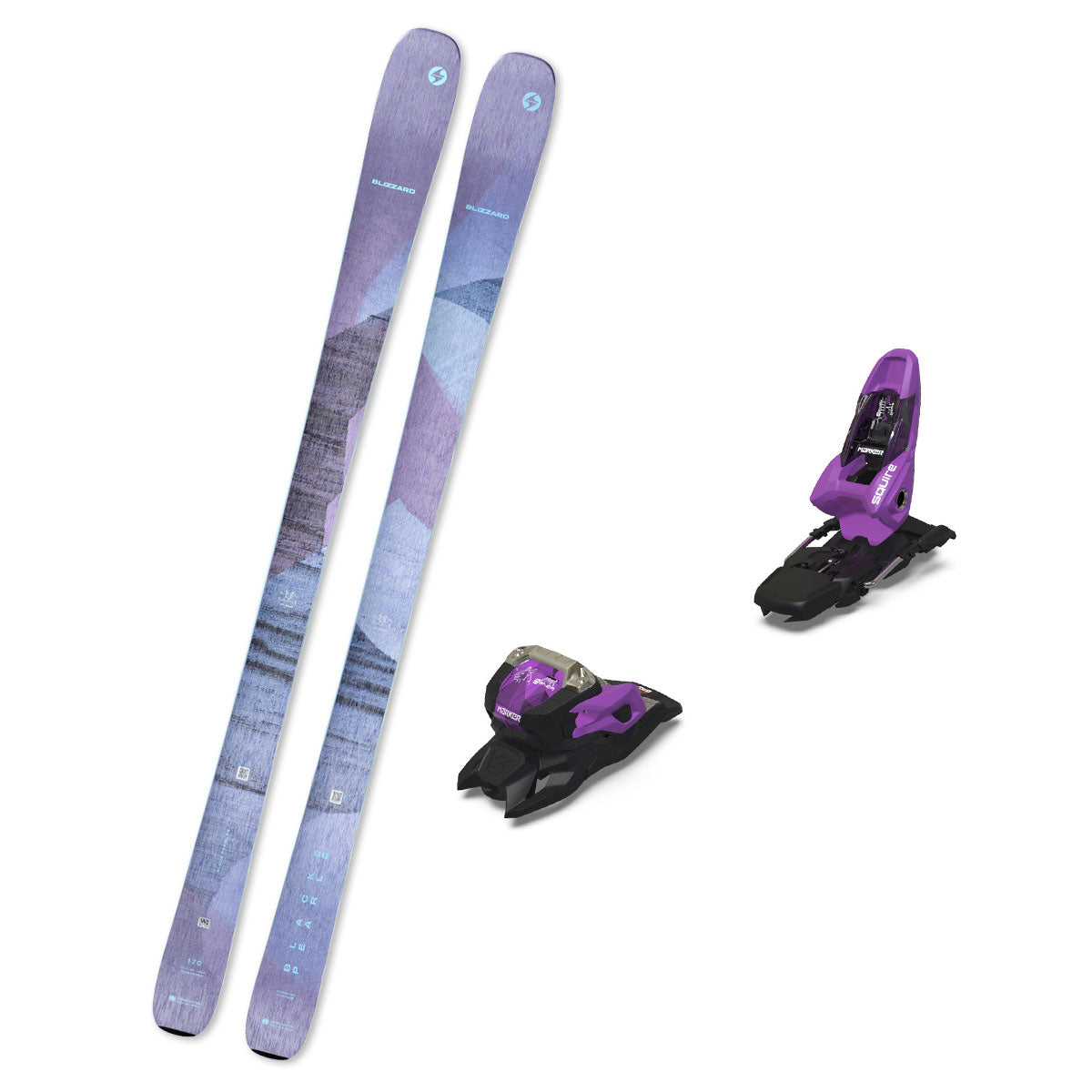 2026 Blizzard Black Pearl 88 Women's Skis with Marker Squire 11 Bindings 158