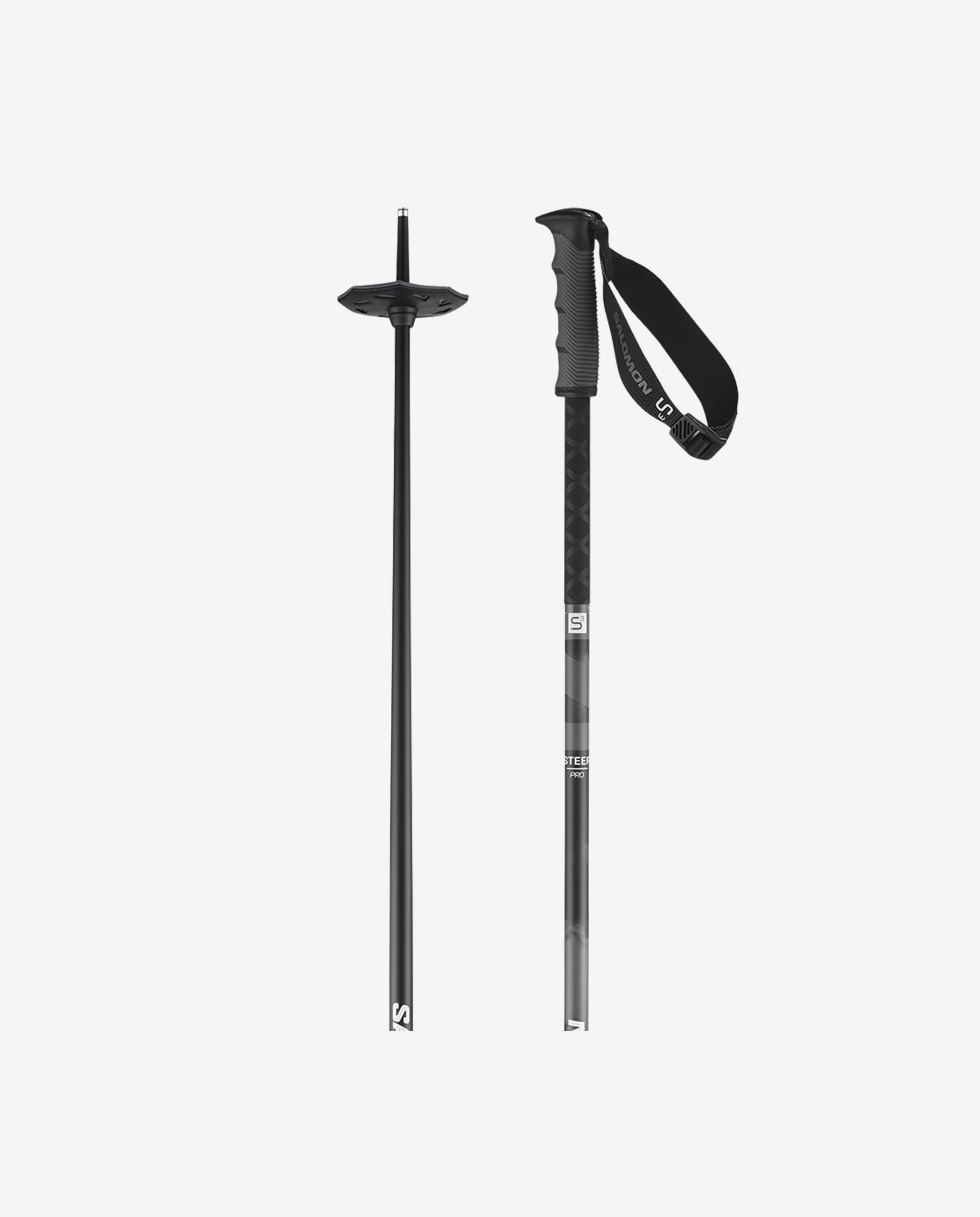 Salomon Steep PRO S3 Ski Poles Black Ebony / 120mm/48