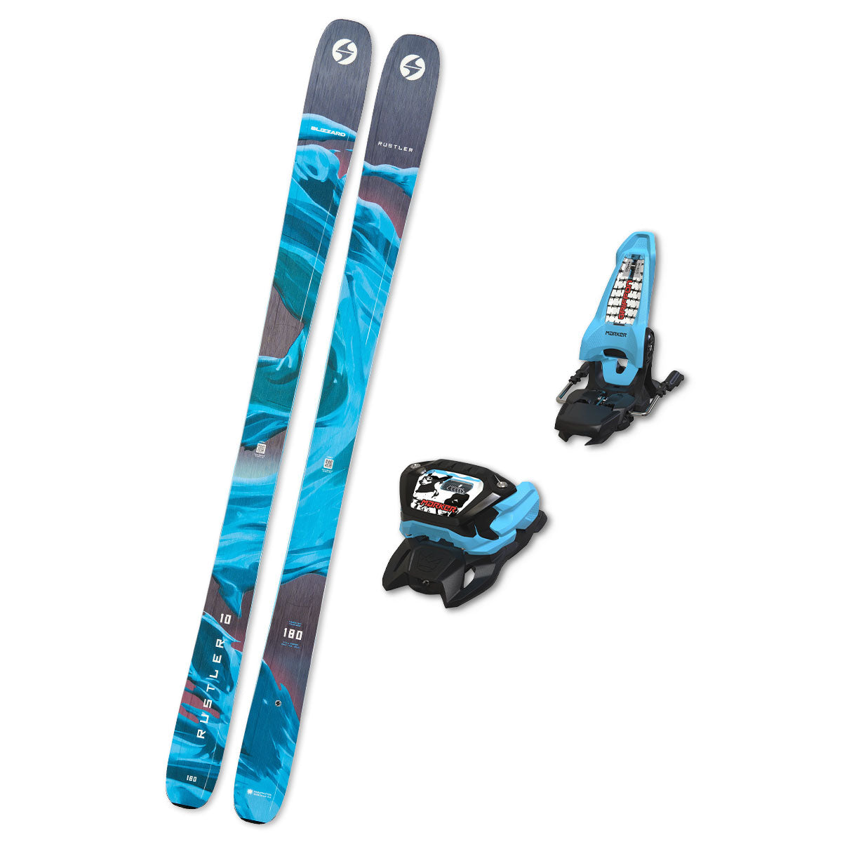 2027 Blizzard Rustler 10 Skis + Bindings - Bundle Deal – Ski Town