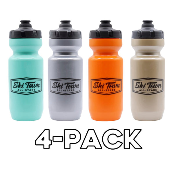 SPECIALIZED 22OZ BRANDED SKI TOWN ALL-STARS WATER BOTTLES (4-PACK)