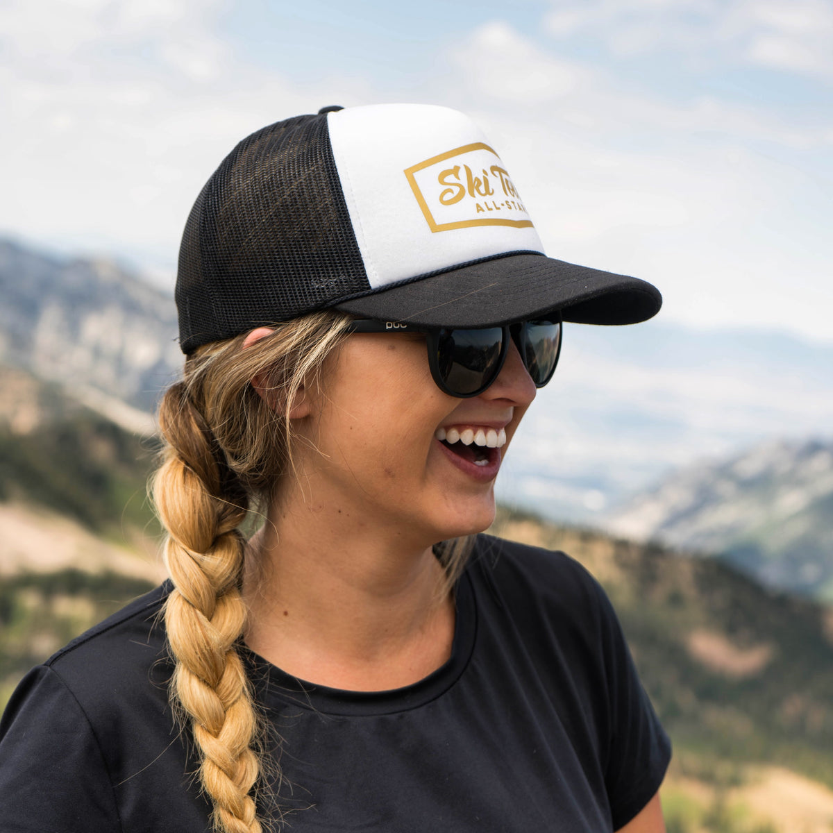 No One Cares You Ride A Yeti - Ski Town All-Stars - Printed Trucker Hat