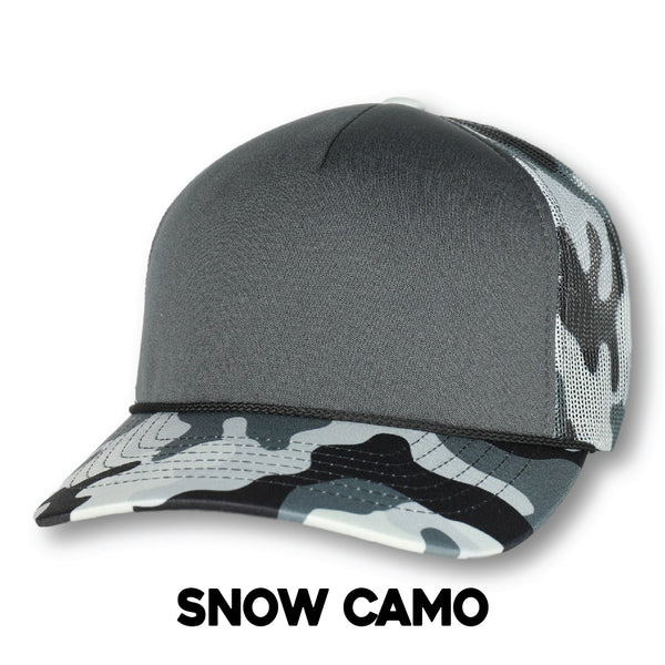 Custom Camo Ski Town All-Stars Trucker