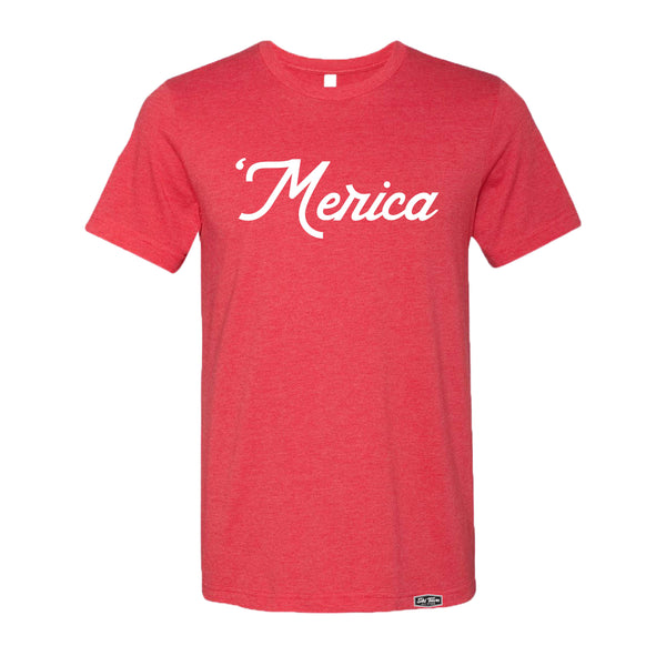 STAS MERICA TSHIRT - HEATHER RED (CLOSEOUT)
