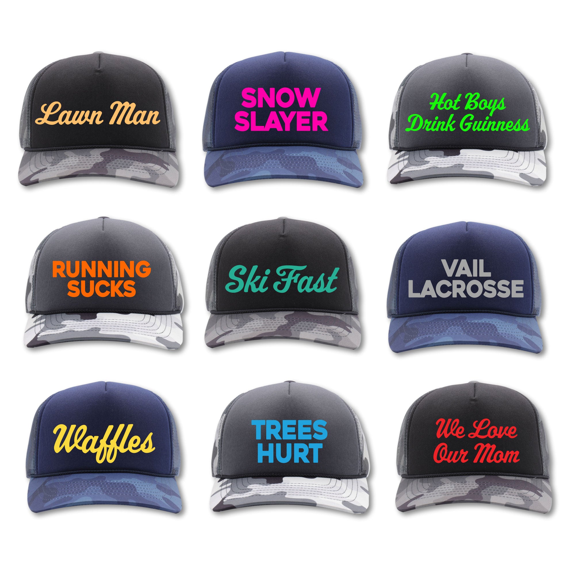 Custom Trucker Hats Design Your Own Ski Town All-Stars