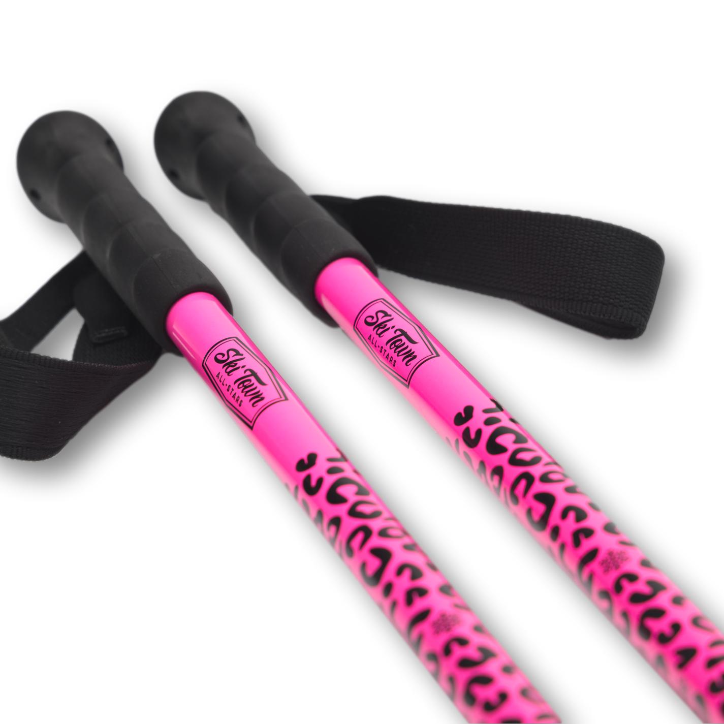 Hot Pink & White Toddler Ski & Ski popular Pole