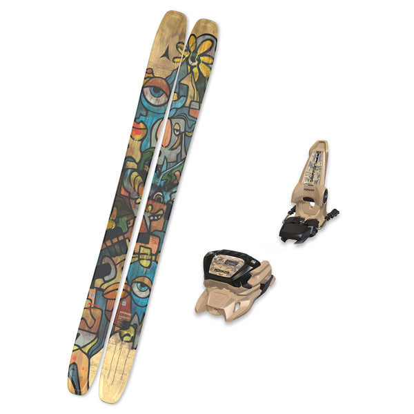 2026 Atomic Bent 120 + Marker Griffon 13 (Tan) Bindings BUNDLE
