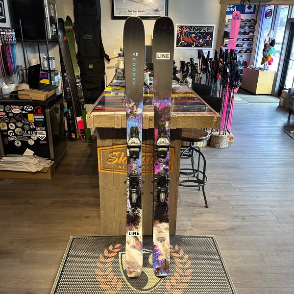 2025 LINE PANDORA 99 (170cm) +  MARKER GRIFFON 13 DEMO BINDINGS - USED