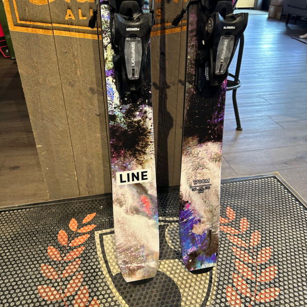 2025 LINE PANDORA 99 (170cm) +  MARKER GRIFFON 13 DEMO BINDINGS - USED