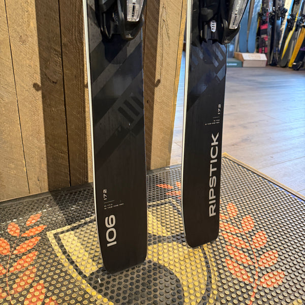 2024 Elan Ripstick 106 Black Edition 172 w/Marker Griffon 13 GW Demo Binding