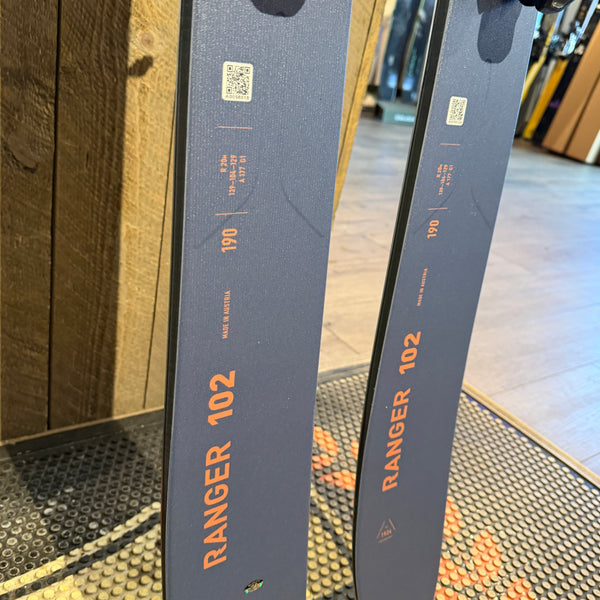 2026 FISCHER RANGER 102 (190cm) + MARKER GRIFFON 13 DEMO BINDINGS - USED