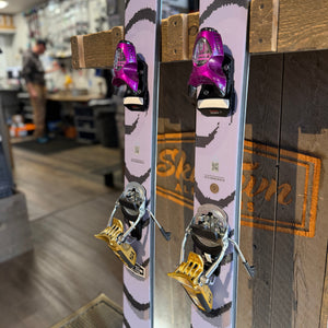 salomon dream ski trip 2026 Salomon QST 100 + Look Pivot 15 Purple & Gold - DREAM SETUP