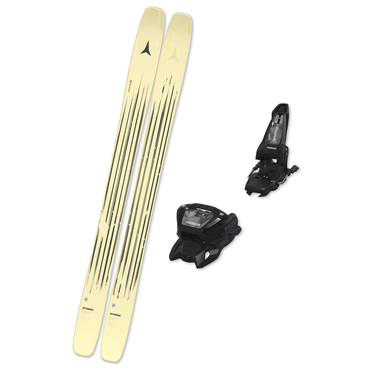 2026 Atomic Maverick 115 CTI Skis + Bindings - Bundle Deal – Ski