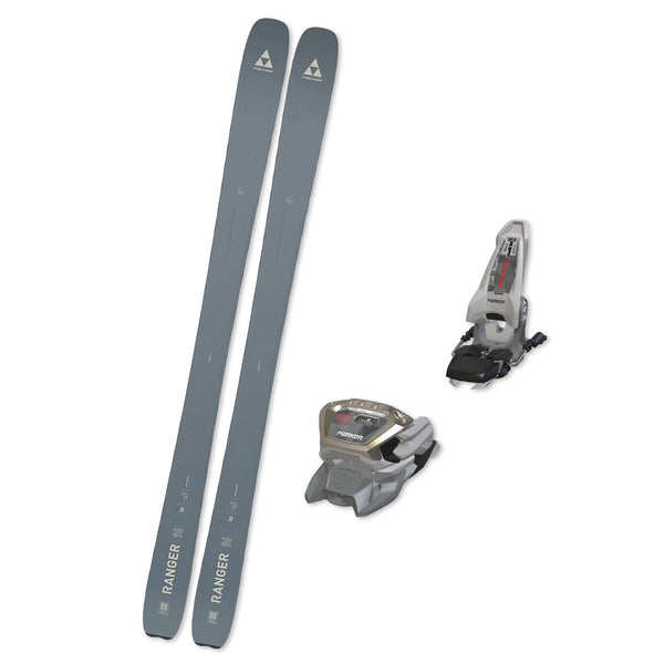2026 Fischer Ranger 96 (Grey) + Marker Griffon 13 ID Bindings - BUNDLE DEAL