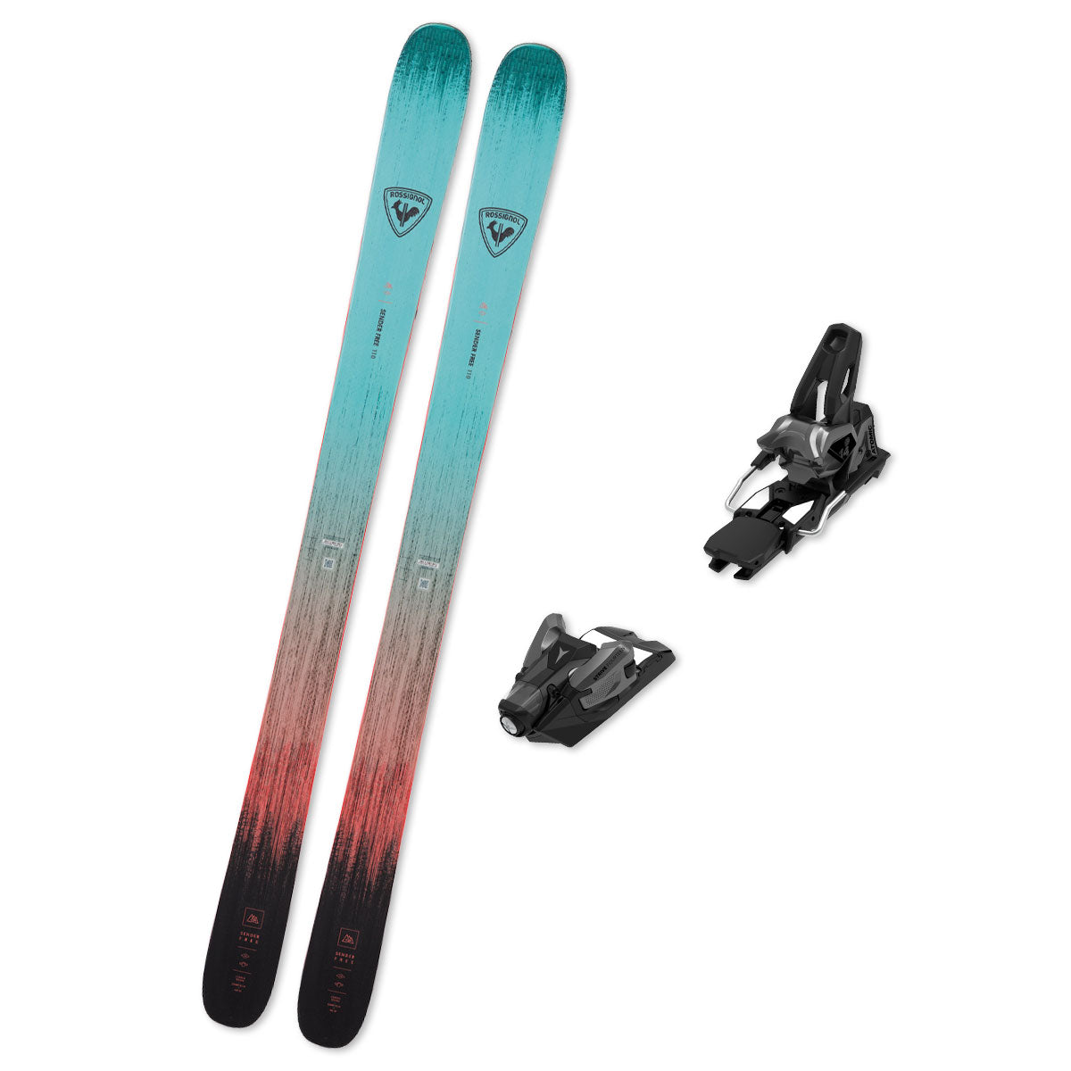 2026 Rossignol Sender Free 110 Skis + Bindings - Bundle Deal – Ski