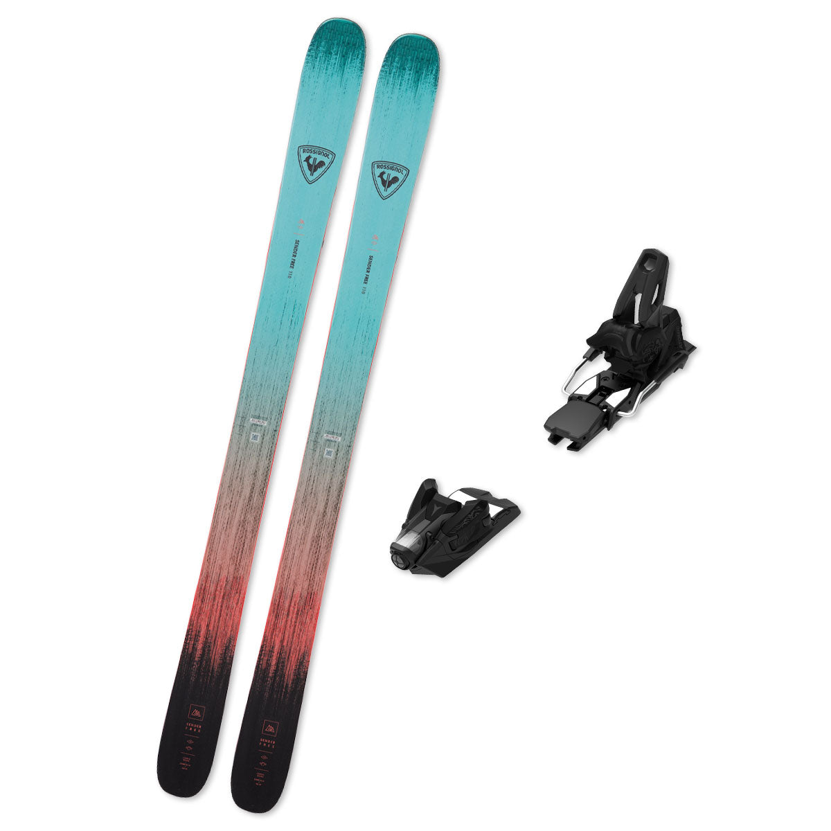 2026 Rossignol Sender Free 110 Skis + Bindings - Bundle Deal – Ski