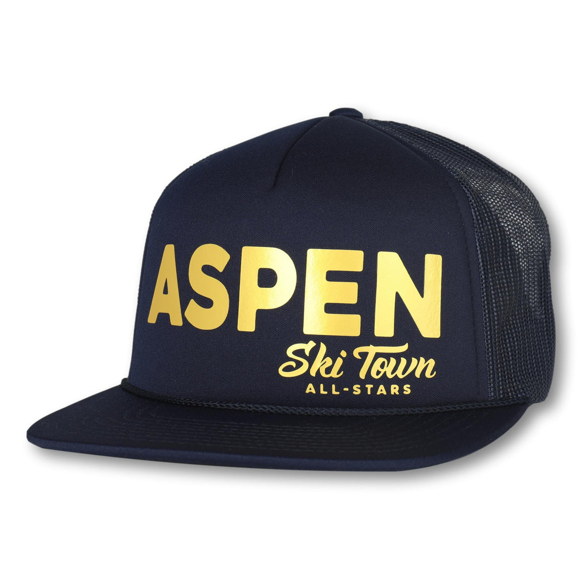 Aviator Nation Blue Aspen Extreme Hat Aviator Nation Logo Rainbow Vintage Trucker Hat – Saint Bernard main image 4
