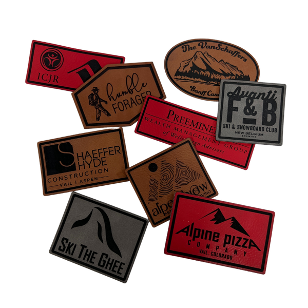 Custom Laser Engraved STAS Leather Patches – Ski Town All-Stars