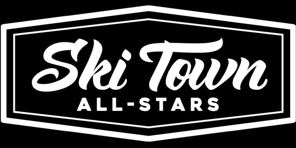 6" Ski Town All-Stars Die Cut Sticker
