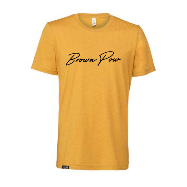 Brown Pow T-Shirt (Unisex/Mens)